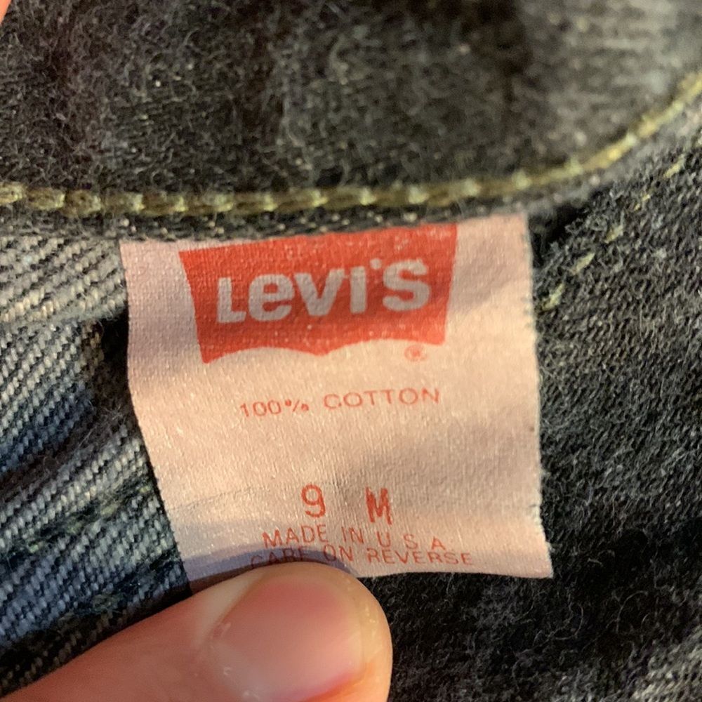 Levi’s 501 Button Fly Red Label Size 9M Black Denim women 1994 - Picture 11 of 15